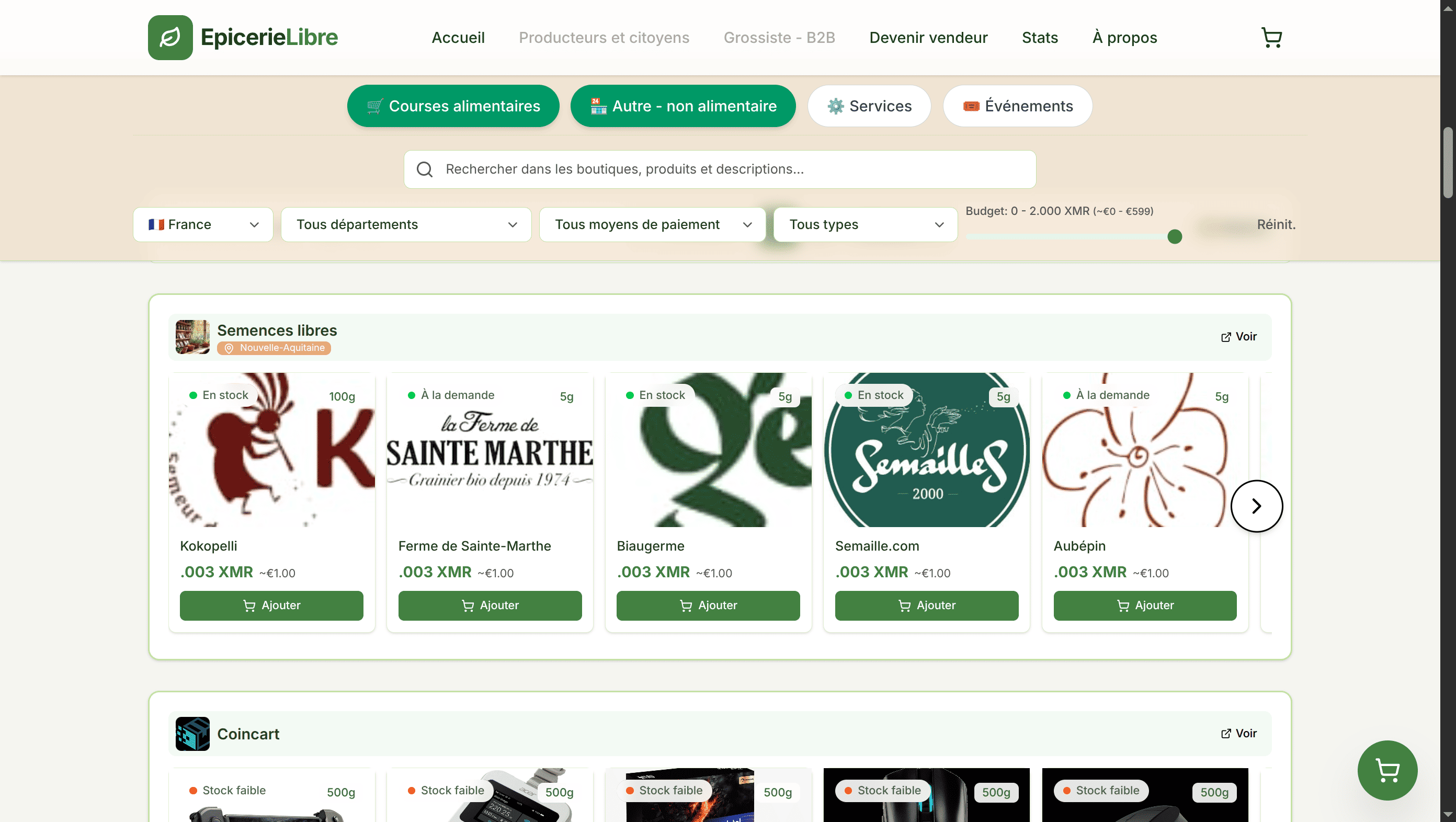 Logo for Freedom Grocers