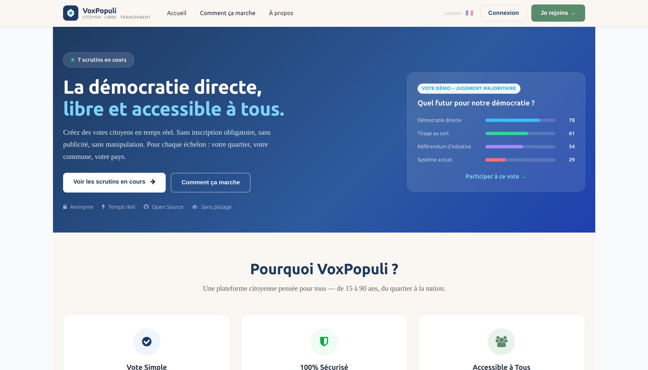 Logo for VoxPopuli