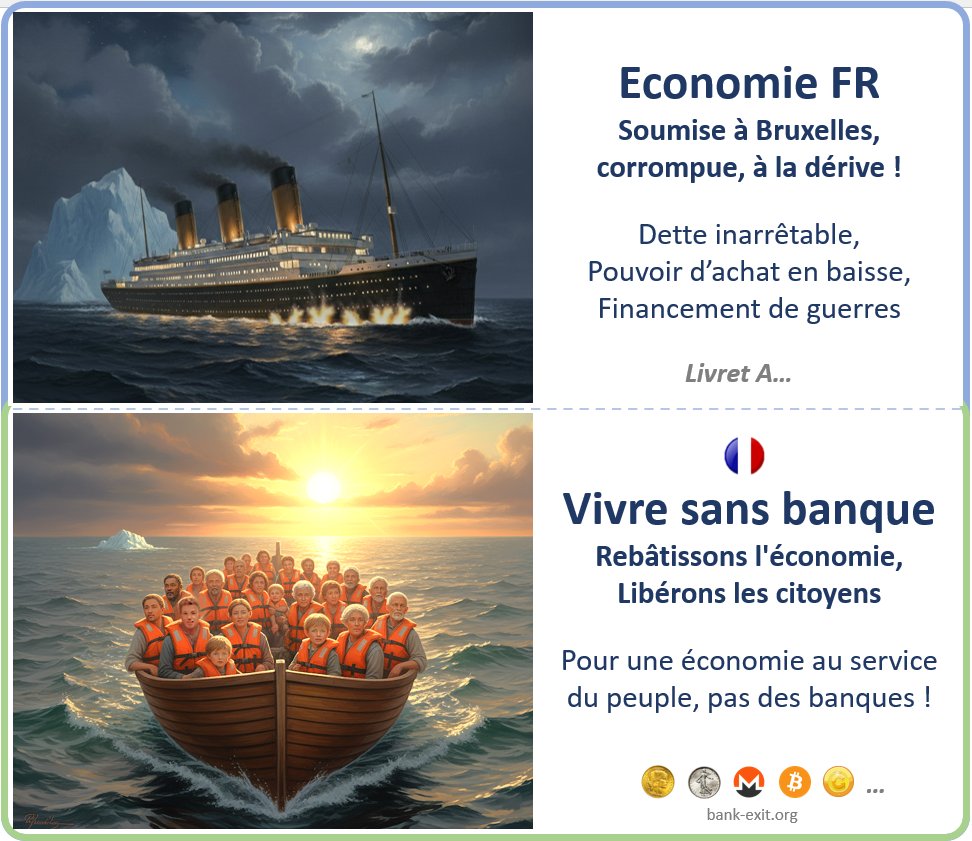 Bank-Exit debt France Twitter/X post