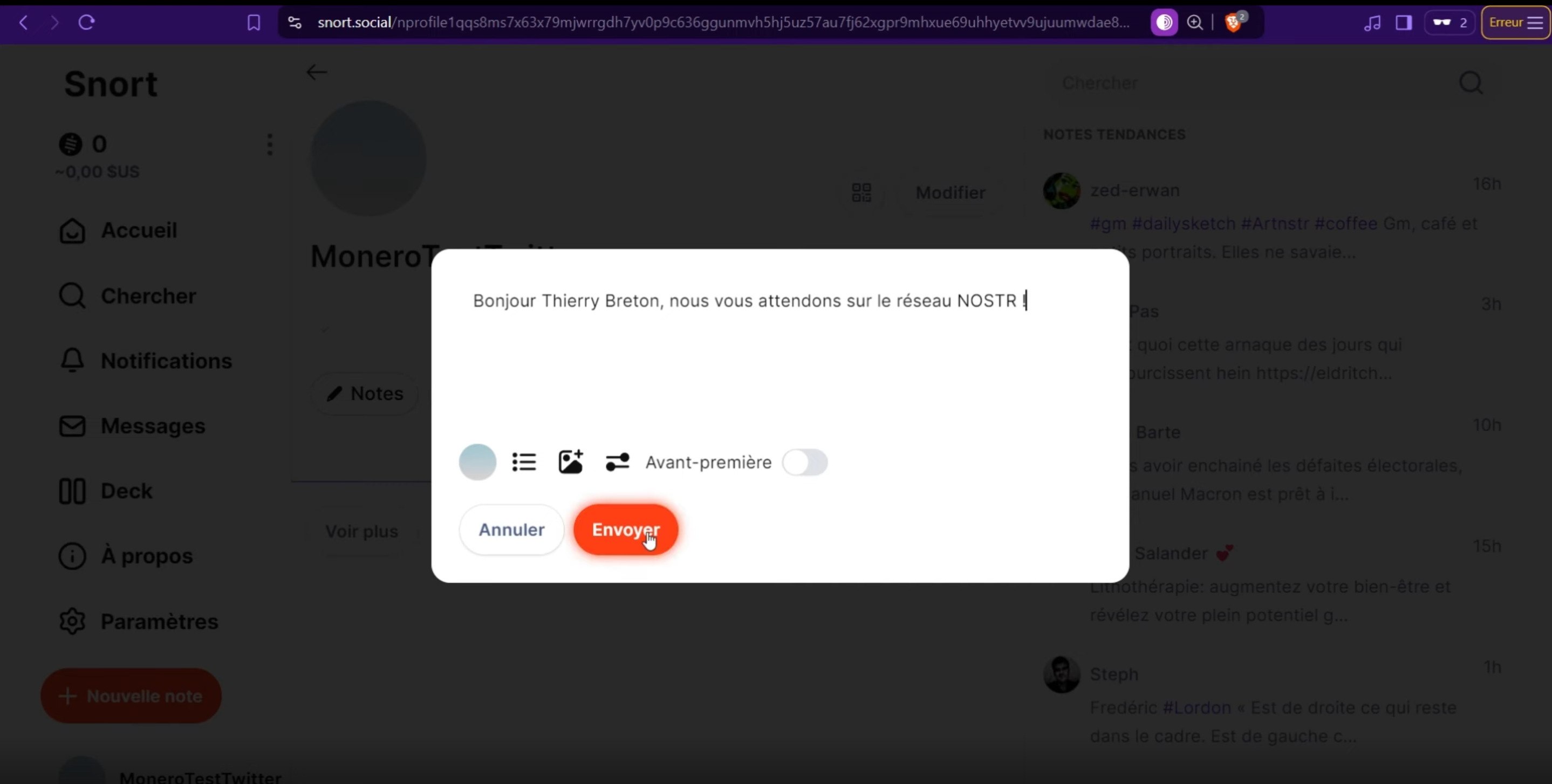 Publish message confirmation